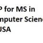 SOP for MS in Computer Science in USA