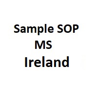 sample sop for ms masters in Ireland