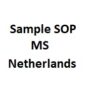 sample sop for ms masters in Netherlands