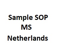 sample sop for ms masters in Netherlands
