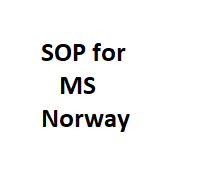 sample sop for ms masters in norway